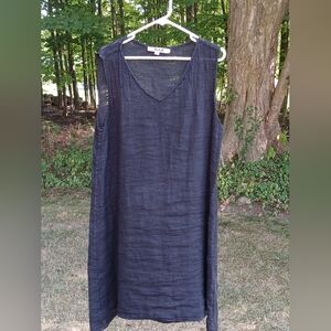 Flax Black Linen Dress